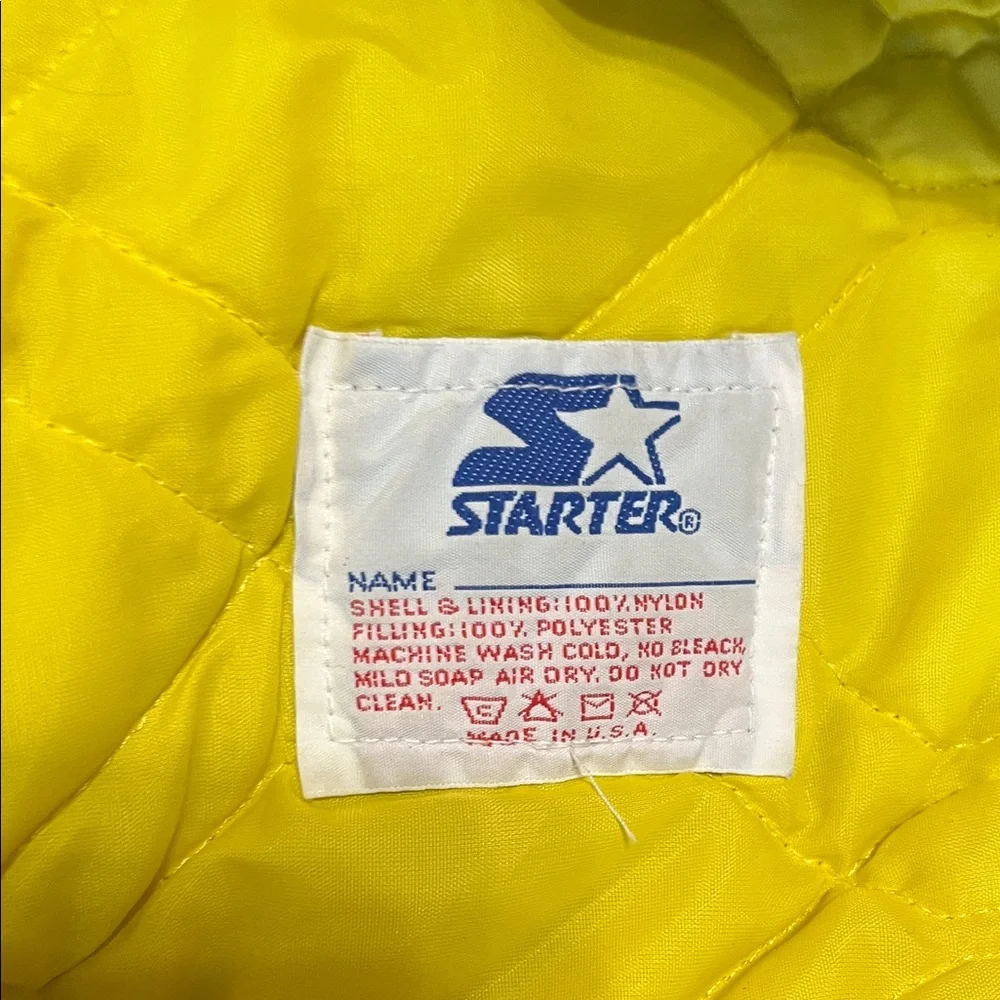 Vtg Pittsburgh Pirates Authentic Diamond Satin Black and Yellow Varsity Jacket - Picture 15 of 17